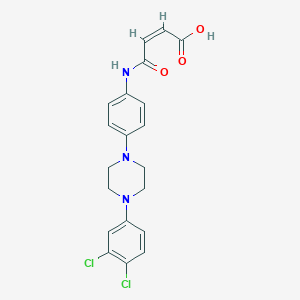 molecular formula C20H19Cl2N3O3 B281961 4-{4-[4-(3,4-Dichlorophenyl)-1-piperazinyl]anilino}-4-oxo-2-butenoic acid 