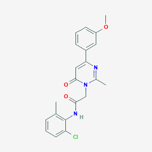 molecular formula C21H20ClN3O3 B2819611 N-(2-Chloro-6-methylphenyl)-2-[4-(3-methoxyphenyl)-2-methyl-6-oxopyrimidin-1-yl]acetamide CAS No. 2319846-79-0