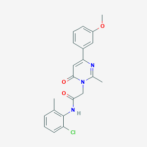 N-(2-chloro-6-methylphenyl)-2-[4-(3-methoxyphenyl)-2-methyl-6-oxo-1,6-dihydropyrimidin-1-yl]acetamide