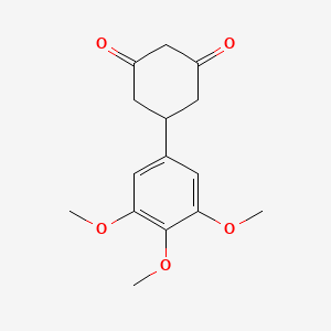 molecular formula C15H18O5 B2819636 5-(3,4,5-Trimethoxyphenyl)cyclohexane-1,3-dione CAS No. 144128-69-8