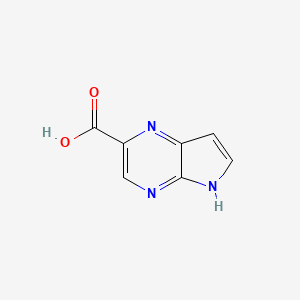 molecular formula C7H5N3O2 B2819660 5H-Pyrrolo[2,3-b]pyrazine-2-carboxylic acid CAS No. 1895027-47-0