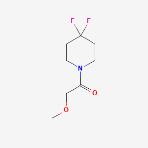 molecular formula C8H13F2NO2 B2819682 1-(4,4-二氟哌啶-1-基)-2-甲氧基乙酮 CAS No. 1851547-89-1