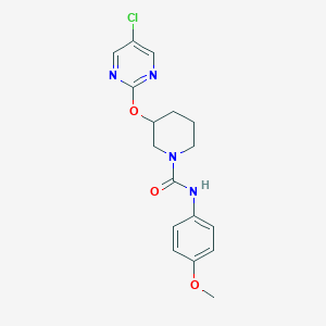 molecular formula C17H19ClN4O3 B2819719 3-((5-氯吡咯啉-2-基)氧基)-N-(4-甲氧基苯基)哌啶-1-甲酰胺 CAS No. 2034530-16-8