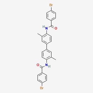 molecular formula C28H22Br2N2O2 B2819722 4-溴-N-[4-[4-[(4-溴苯甲酰)氨基]-3-甲基苯基]-2-甲基苯基]苯甲酰胺 CAS No. 321555-76-4