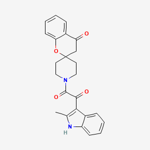 molecular formula C24H22N2O4 B2819731 1-(2-methyl-1H-indol-3-yl)-2-(4-oxospiro[chroman-2,4'-piperidin]-1'-yl)ethane-1,2-dione CAS No. 887467-94-9