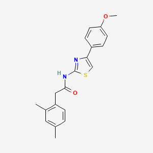 molecular formula C20H20N2O2S B2819734 2-(2,4-dimethylphenyl)-N-(4-(4-methoxyphenyl)thiazol-2-yl)acetamide CAS No. 922675-40-9