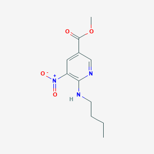 molecular formula C11H15N3O4 B2819735 甲基-6-(丁基氨基)-5-硝基吡啶-3-甲酸酯 CAS No. 1820735-46-3