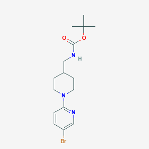 B2819787 tert-Butyl ((1-(5-bromopyridin-2-yl)piperidin-4-yl)methyl)carbamate CAS No. 1289007-64-2