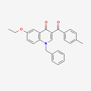 B2819799 1-benzyl-6-ethoxy-3-(4-methylbenzoyl)quinolin-4(1H)-one CAS No. 866016-61-7