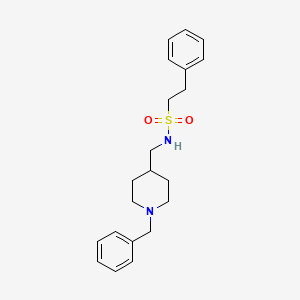B2819810 N-((1-benzylpiperidin-4-yl)methyl)-2-phenylethanesulfonamide CAS No. 953176-80-2