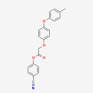 B2819811 4-Cyanophenyl 2-(4-(p-tolyloxy)phenoxy)acetate CAS No. 392238-02-7