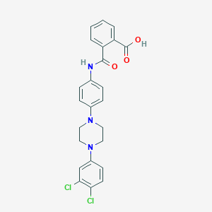 molecular formula C24H21Cl2N3O3 B281982 2-({4-[4-(3,4-Dichlorophenyl)-1-piperazinyl]anilino}carbonyl)benzoic acid 
