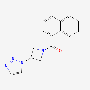 (3-(1H-1,2,3-triazol-1-yl)azetidin-1-yl)(naphthalen-1-yl)methanone