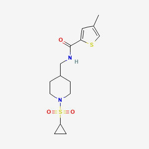 N-((1-(cyclopropylsulfonyl)piperidin-4-yl)methyl)-4-methylthiophene-2-carboxamide