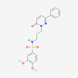 3,4-dimethoxy-N-(3-(6-oxo-3-phenylpyridazin-1(6H)-yl)propyl)benzenesulfonamide