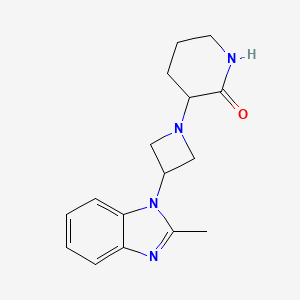 3-[3-(2-Methylbenzimidazol-1-yl)azetidin-1-yl]piperidin-2-one