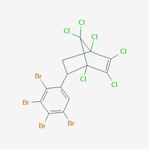 B028199 1,2,3,4,7,7-Hexachloro-5-(tetrabromophenyl)bicyclo(2.2.1)hept-2-ene CAS No. 34571-16-9