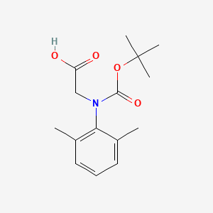 molecular formula C15H21NO4 B2819901 2-[2,6-Dimethyl-N-[(2-methylpropan-2-yl)oxycarbonyl]anilino]acetic acid CAS No. 2248417-39-0