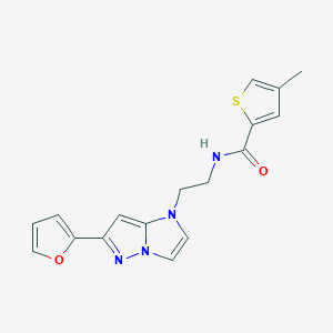 N-(2-(6-(furan-2-yl)-1H-imidazo[1,2-b]pyrazol-1-yl)ethyl)-4-methylthiophene-2-carboxamide