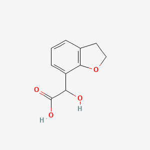 molecular formula C10H10O4 B2819919 2-(2,3-Dihydro-1-benzofuran-7-yl)-2-hydroxyacetic acid CAS No. 1594835-92-3
