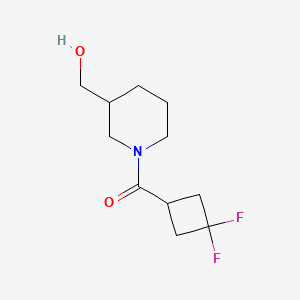 molecular formula C11H17F2NO2 B2819940 (3,3-Difluorocyclobutyl)-[3-(hydroxymethyl)piperidin-1-yl]methanone CAS No. 1850849-10-3
