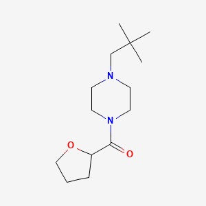 molecular formula C14H26N2O2 B2819945 (4-Neopentylpiperazin-1-yl)(tetrahydrofuran-2-yl)methanone CAS No. 1216755-72-4