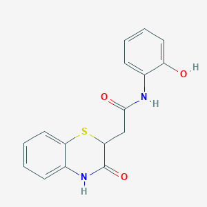 N-(2-hydroxyphenyl)-2-(3-oxo-3,4-dihydro-2H-1,4-benzothiazin-2-yl)acetamide