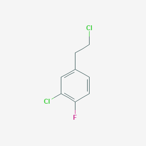 molecular formula C8H7Cl2F B2819959 2-Chloro-4-(2-chloroethyl)-1-fluorobenzene CAS No. 1260812-12-1