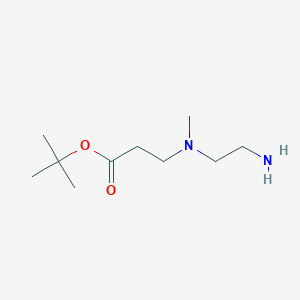 Tert-butyl 3-[2-aminoethyl(methyl)amino]propanoate