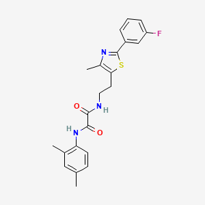 N'-(2,4-dimethylphenyl)-N-[2-[2-(3-fluorophenyl)-4-methyl-1,3-thiazol-5-yl]ethyl]oxamide