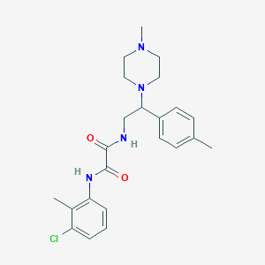 N1-(3-chloro-2-methylphenyl)-N2-(2-(4-methylpiperazin-1-yl)-2-(p-tolyl)ethyl)oxalamide