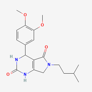 4-(3,4-dimethoxyphenyl)-6-isopentyl-3,4,6,7-tetrahydro-1H-pyrrolo[3,4-d]pyrimidine-2,5-dione