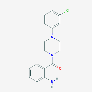 2-{[4-(3-Chlorophenyl)-1-piperazinyl]carbonyl}phenylamine