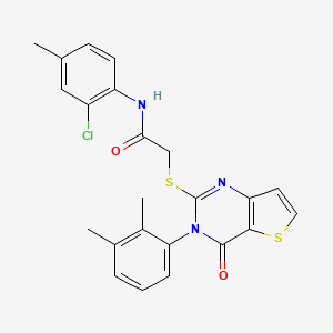 N-(2-chloro-4-methylphenyl)-2-{[3-(2,3-dimethylphenyl)-4-oxo-3,4-dihydrothieno[3,2-d]pyrimidin-2-yl]sulfanyl}acetamide
