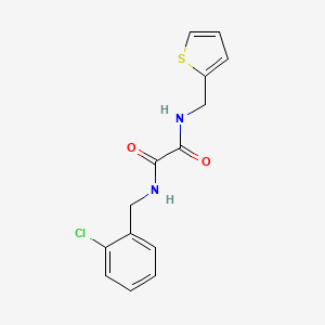 molecular formula C14H13ClN2O2S B2820032 N1-(2-氯苄基)-N2-(噻吩-2-基甲基)草酰胺 CAS No. 941894-45-7