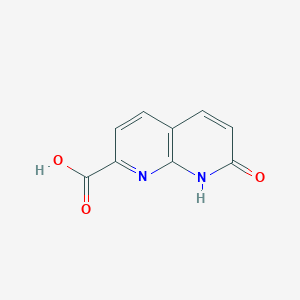 molecular formula C9H6N2O3 B2820033 7-氧代-8H-1,8-萘啶-2-甲酸 CAS No. 1554186-18-3