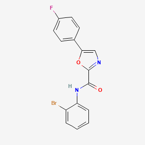 molecular formula C16H10BrFN2O2 B2820037 N-(2-bromophenyl)-5-(4-fluorophenyl)oxazole-2-carboxamide CAS No. 1798620-01-5