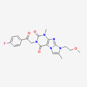 2-[2-(4-Fluorophenyl)-2-oxoethyl]-6-(2-methoxyethyl)-4,7-dimethylpurino[7,8-a]imidazole-1,3-dione