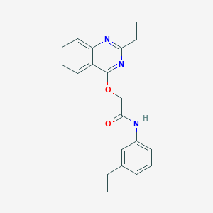 molecular formula C20H21N3O2 B2820058 N-(3-乙基苯基)-2-((2-乙基喹唑啉-4-基)氧基)乙酰胺 CAS No. 1116017-21-0