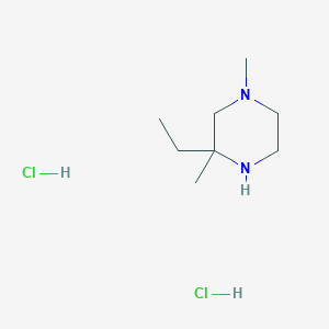 3-Ethyl-1,3-dimethylpiperazine;dihydrochloride