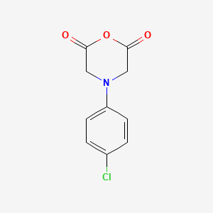 molecular formula C10H8ClNO3 B2820062 4-(4-Chlorophenyl)morpholine-2,6-dione CAS No. 30042-49-0