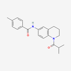 N-(1-isobutyryl-1,2,3,4-tetrahydroquinolin-6-yl)-4-methylbenzamide