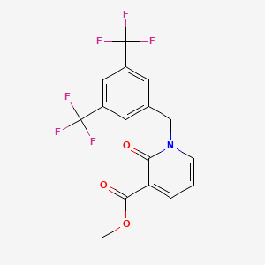Methyl 1-(3,5-bis(trifluoromethyl)benzyl)-2-oxo-1,2-dihydro-3-pyridinecarboxylate