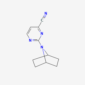 2-(7-Azabicyclo[2.2.1]heptan-7-yl)pyrimidine-4-carbonitrile