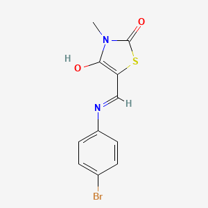5-[(4-Bromoanilino)methylidene]-3-methylthiazolidine-2,4-dione