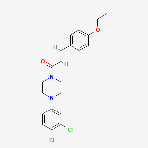 1-[4-(3,4-Dichlorophenyl)piperazino]-3-(4-ethoxyphenyl)-2-propen-1-one