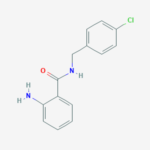 molecular formula C14H13ClN2O B282013 2-amino-N-[(4-chlorophenyl)methyl]benzamide 