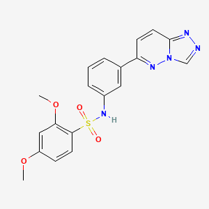 2,4-dimethoxy-N-[3-([1,2,4]triazolo[4,3-b]pyridazin-6-yl)phenyl]benzenesulfonamide