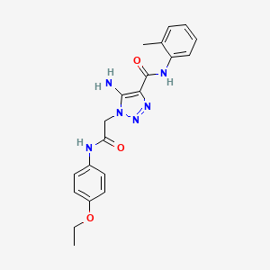 5-amino-1-{2-[(4-ethoxyphenyl)amino]-2-oxoethyl}-N-(2-methylphenyl)-1H-1,2,3-triazole-4-carboxamide