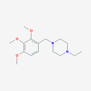 molecular formula C16H26N2O3 B282014 1-Ethyl-4-(2,3,4-trimethoxybenzyl)piperazine 